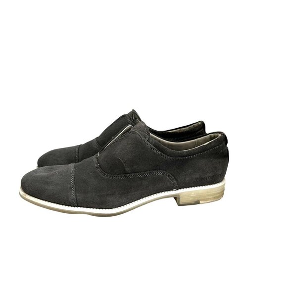 Mens Calvin Klein Gray oxford slip on shoes size 11.5 - Picture 5 of 7